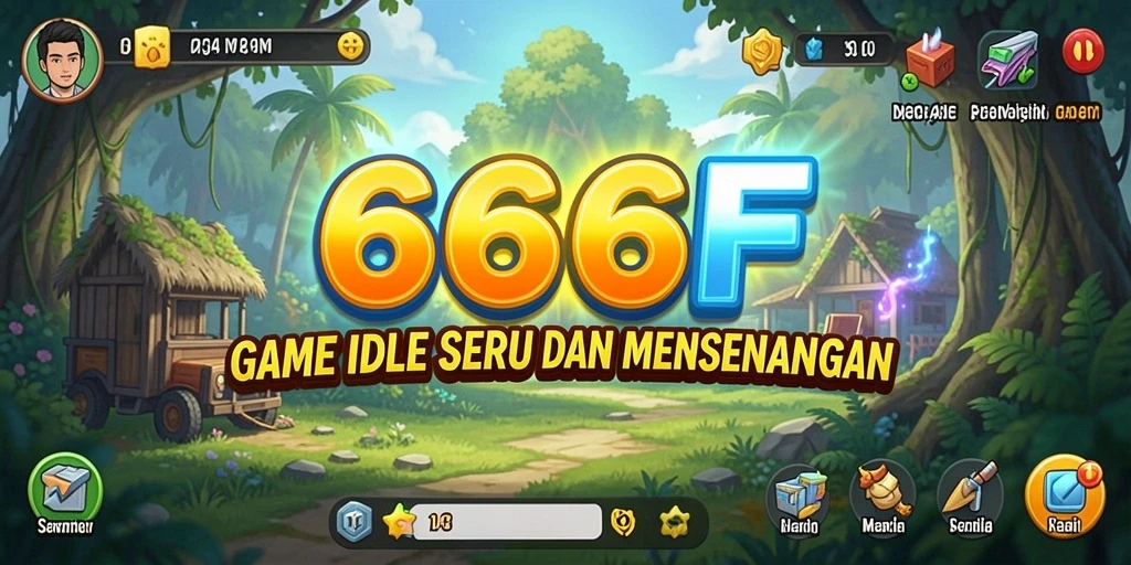 Screenshot utama 666F menunjukkan momen seru dalam gameplay Idle.