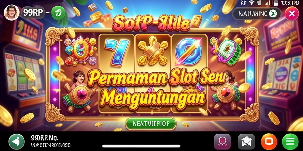 Screenshot gameplay Slot yang menarik dan penuh warna.
