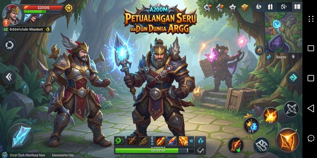 Tampilan gameplay seru A200M dengan aksi yang cepat dan mendebarkan.