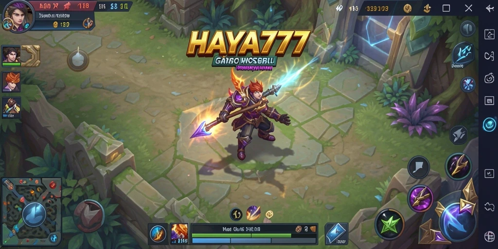 Gameplay intens HAYA777 dengan tim berdampingan menghadapi lawan.