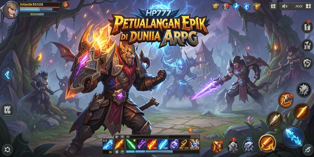 Tangkapan layar menunjukkan pertarungan mendebarkan dalam game ARPG HP777.