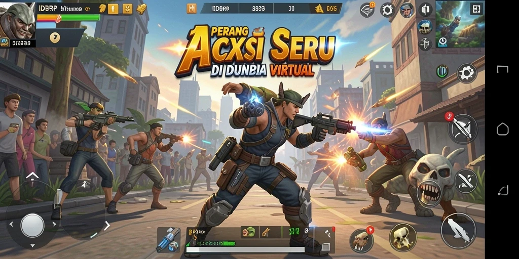 Tampilan seru di battlefield IDRRP dengan aksi mendebarkan.