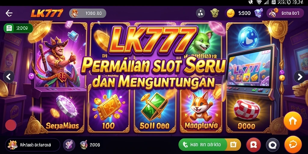 Screenshot gameplay LK777 yang menampilkan aksi Slot yang mendebarkan.