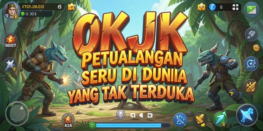 Tampilan gameplay seru di dunia petualangan OKJK.