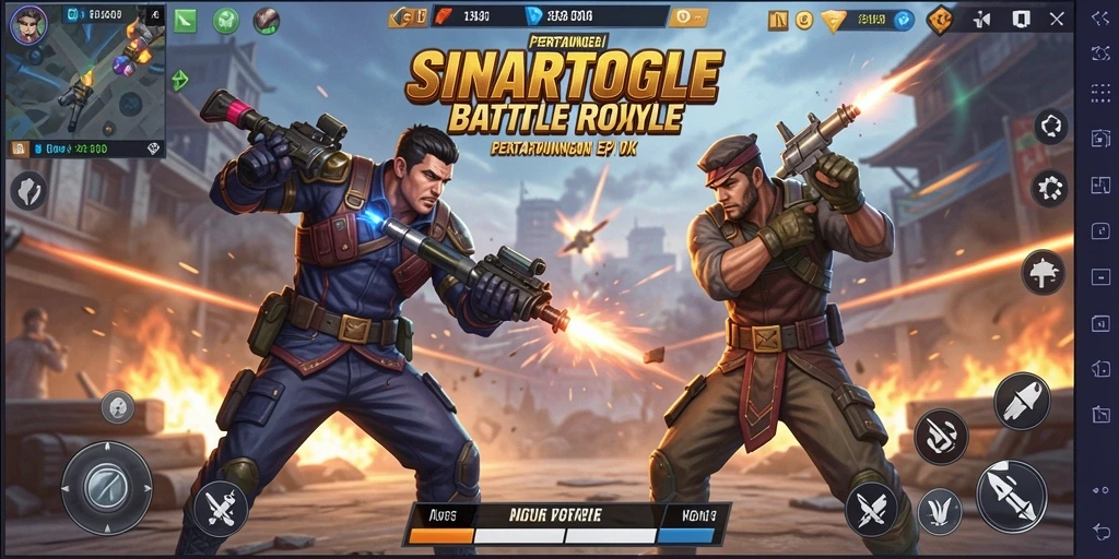 Gameplay SINARTOGEL yang menegangkan di arena Battle Royale.