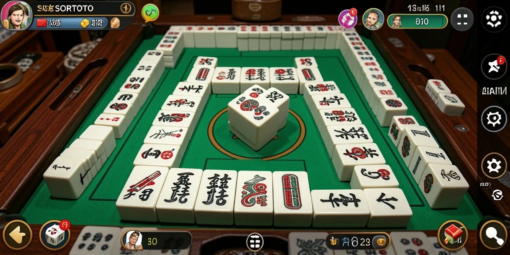Tampilan gameplay Mahjong SORTOTO yang menawan dan menggugah selera.