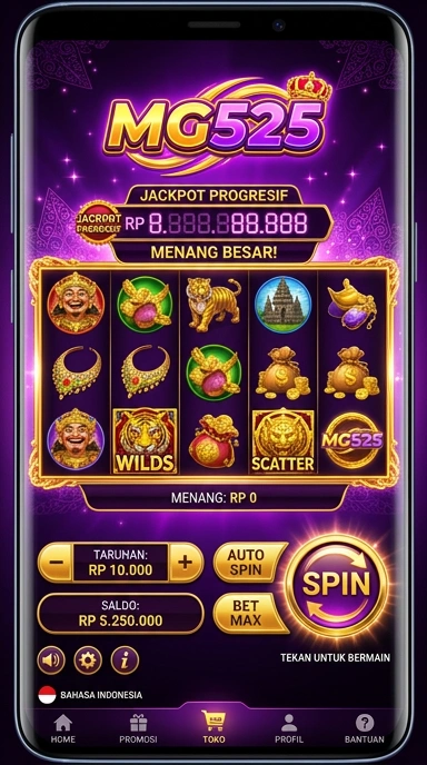 Tampilan utama aplikasi mg525 yang interaktif dan mudah digunakan.